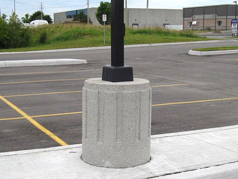 Concrete Light Pole Base